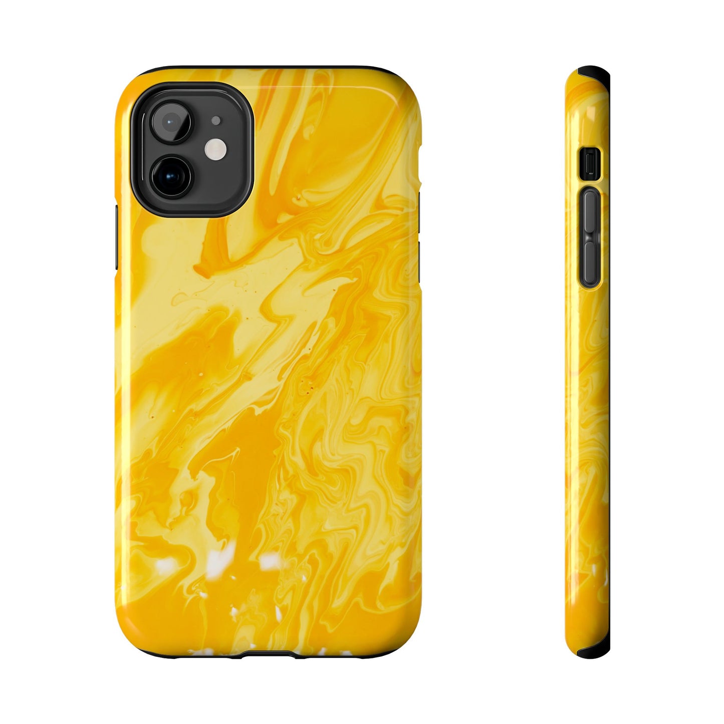 Luxe Yellow Marble iPhone Case – Stunning Golden Marble Texture