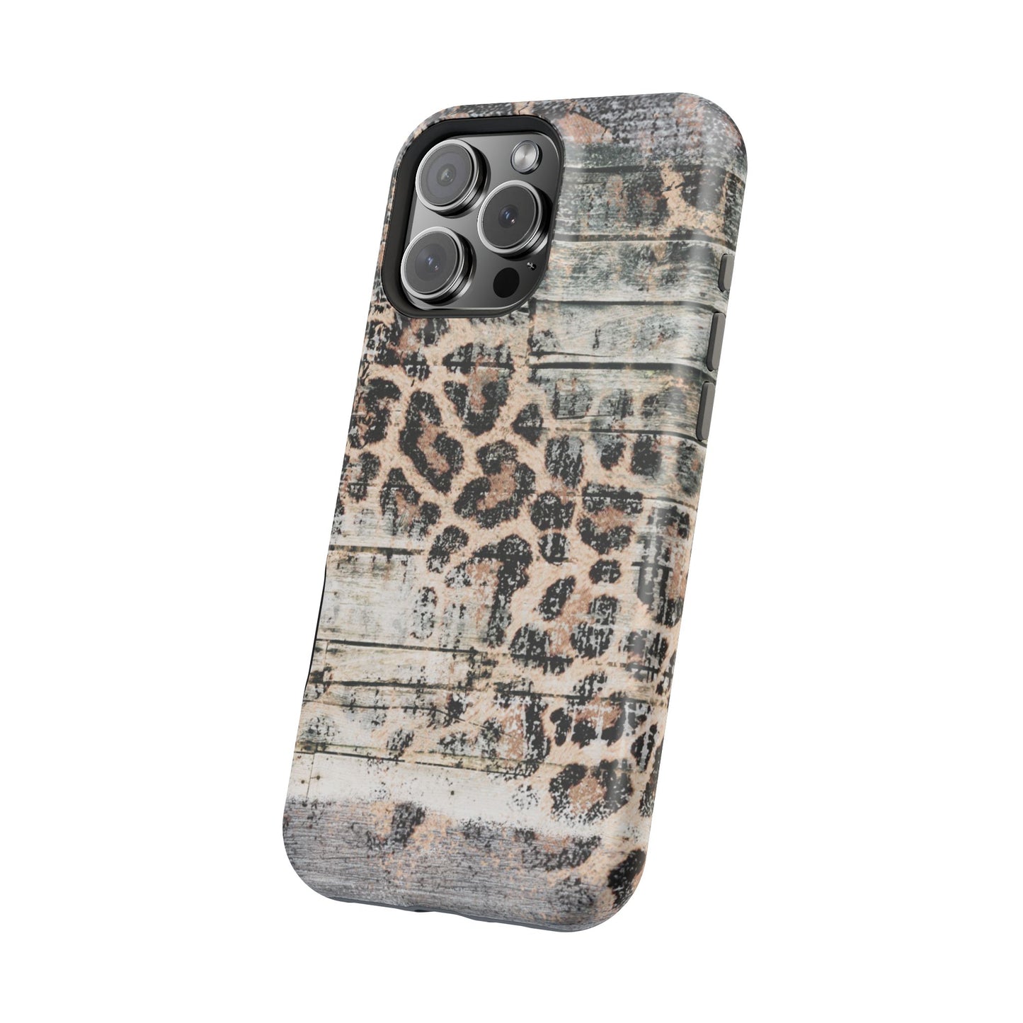 Rustic Leopard Wood Print - MagSafe iPhone Series Case