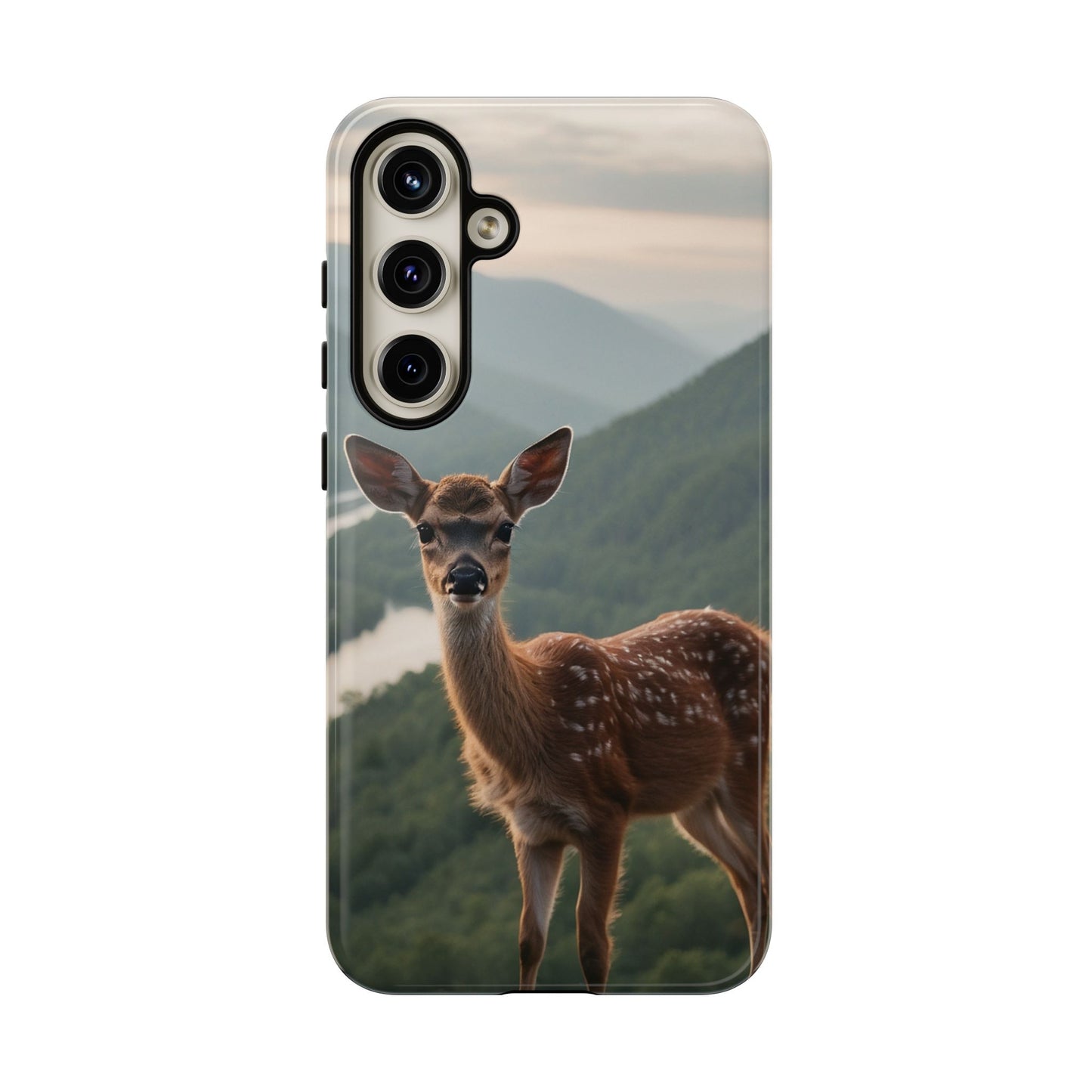 Majestic Fawn Overlooking Mountain Vista Samsung Galaxy Case