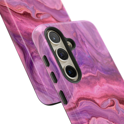 Lavender Dreamscape – Samsung Galaxy Case with Purple & Pink Marble Art