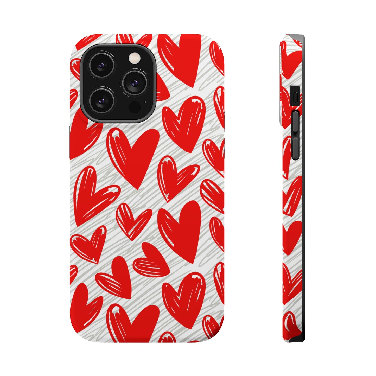 MagSafe Case: Whimsical Heart Doodle