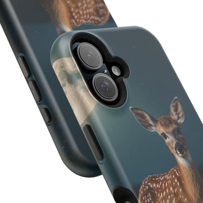 MagSafe-Compatible iPhone Case – Mystic Fawn Under the Moonlit Sky