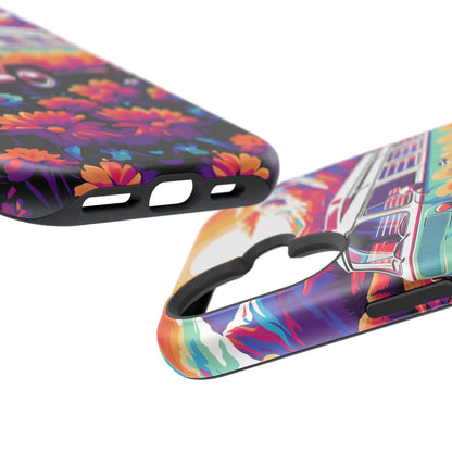 Groovy Floral Sunset Van – MagSafe iPhone Series Case