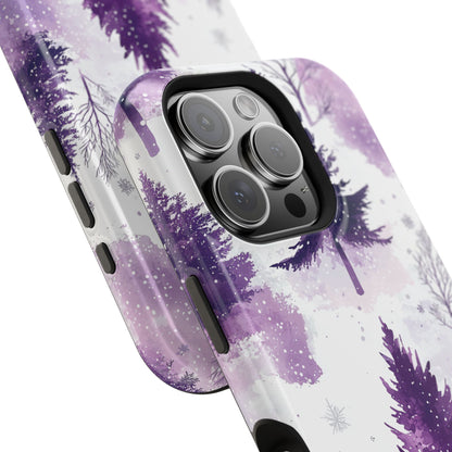 Purple Snowy Forest - MagSafe iPhone Series Case