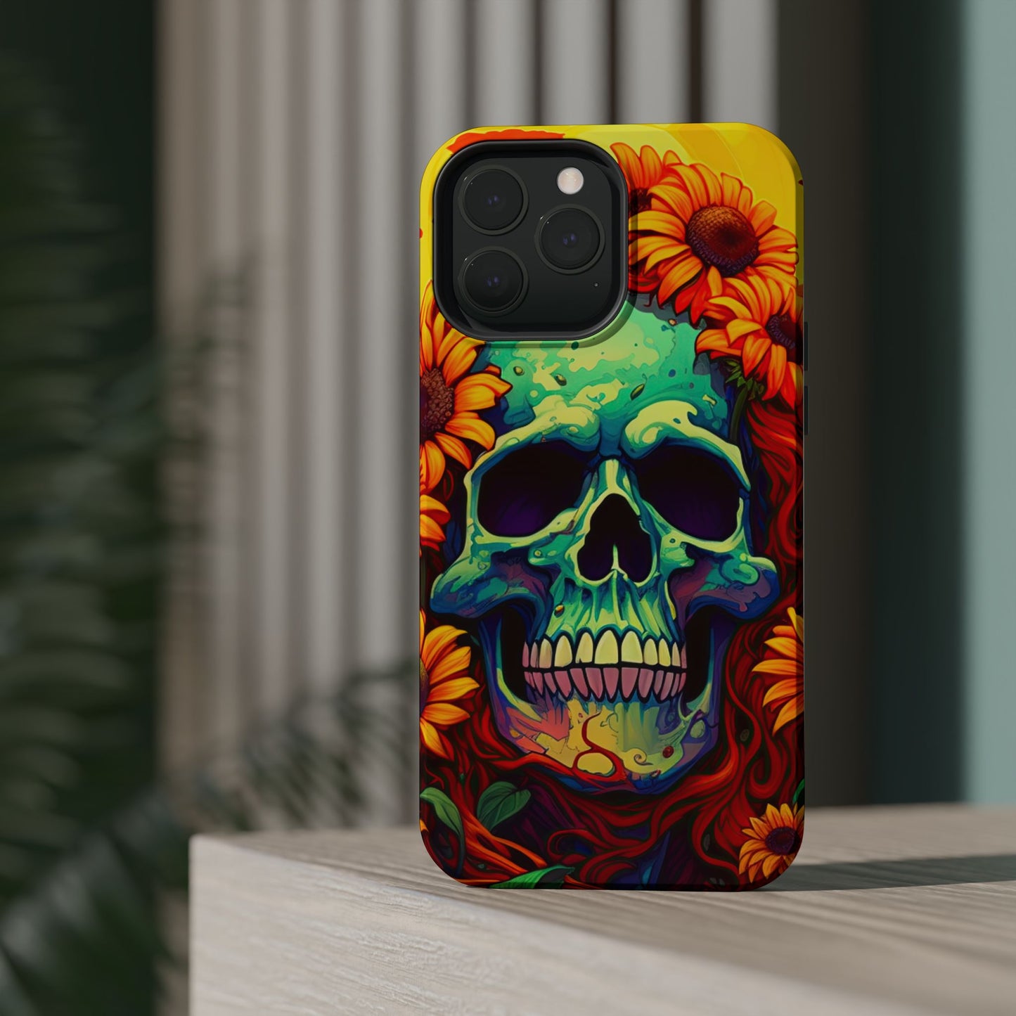 Sun Kissed Skull MagSafe iPhone Case