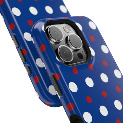 Patriotic Polka Dots – MagSafe iPhone Case