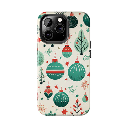 Vintage Christmas Ornaments Pattern – iPhone Series Case