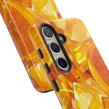 Citrus Splash Samsung Galaxy Case – Bright Orange Slices & Ice, Dual - Layer Protection - BOGO Cases