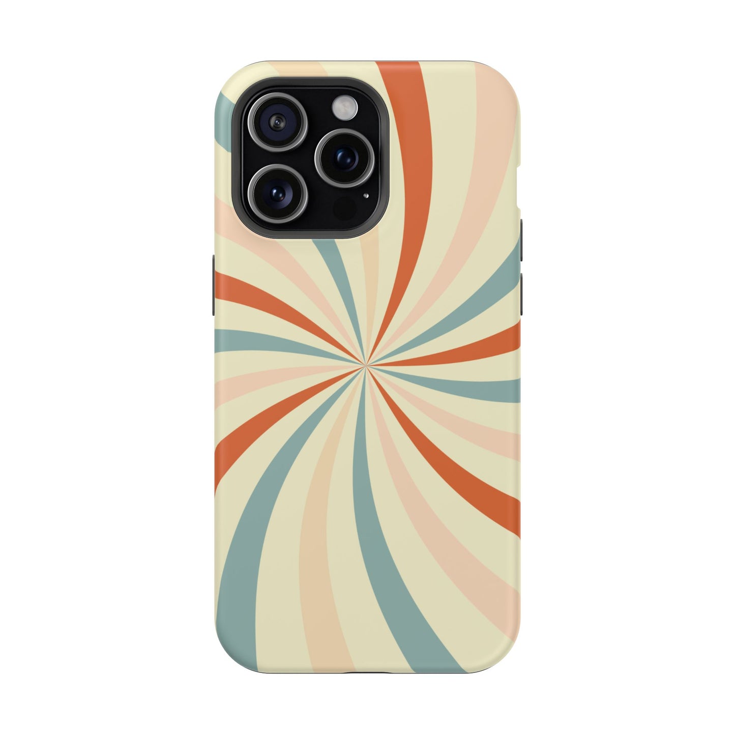 Retro Swirl MagSafe iPhone Case – Durable, Vintage-Inspired Design with Dual-Layer Protection