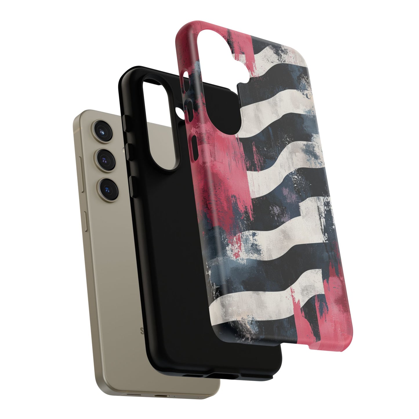 Blood Zebra Samsung Case – Bold Red & Black Pattern