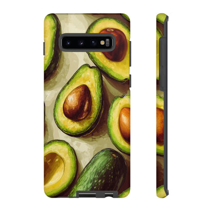 Realistic Avocado Samsung Galaxy  Case – Detailed Green Fruit Design, Shockproof Protection