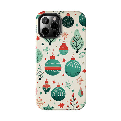 Vintage Christmas Ornaments Pattern – iPhone Series Case