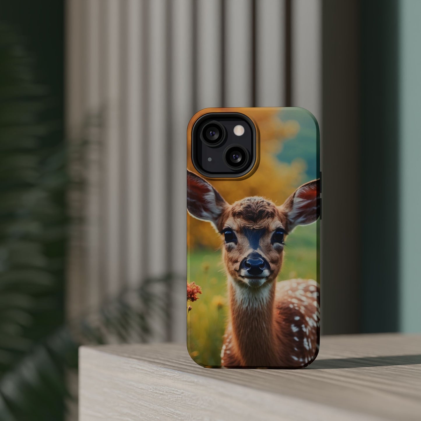 MagSafe-Compatible iPhone Case – Golden Meadow Fawn