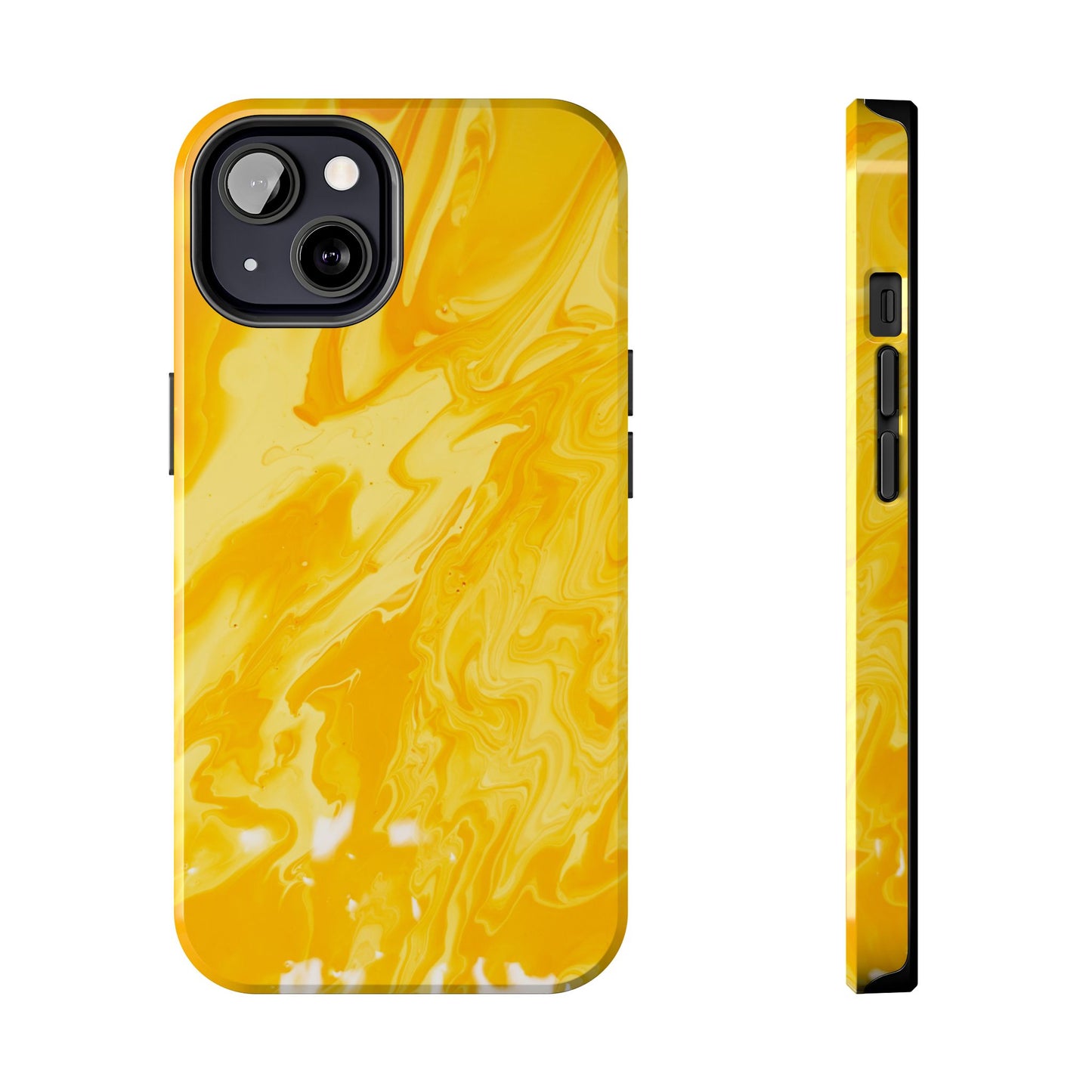 Luxe Yellow Marble iPhone Case – Stunning Golden Marble Texture