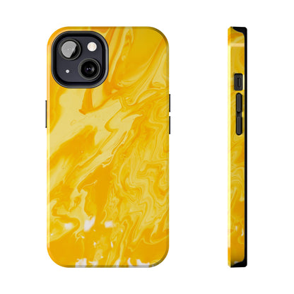 Luxe Yellow Marble iPhone Case – Stunning Golden Marble Texture