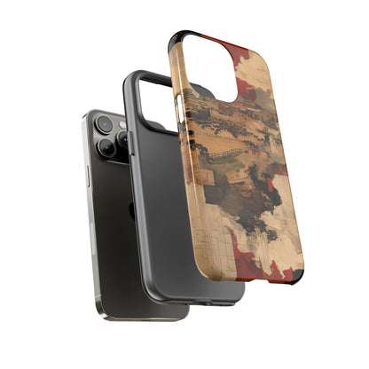 Vintage Abstract iPhone Case - Rustic Art Protective Cover