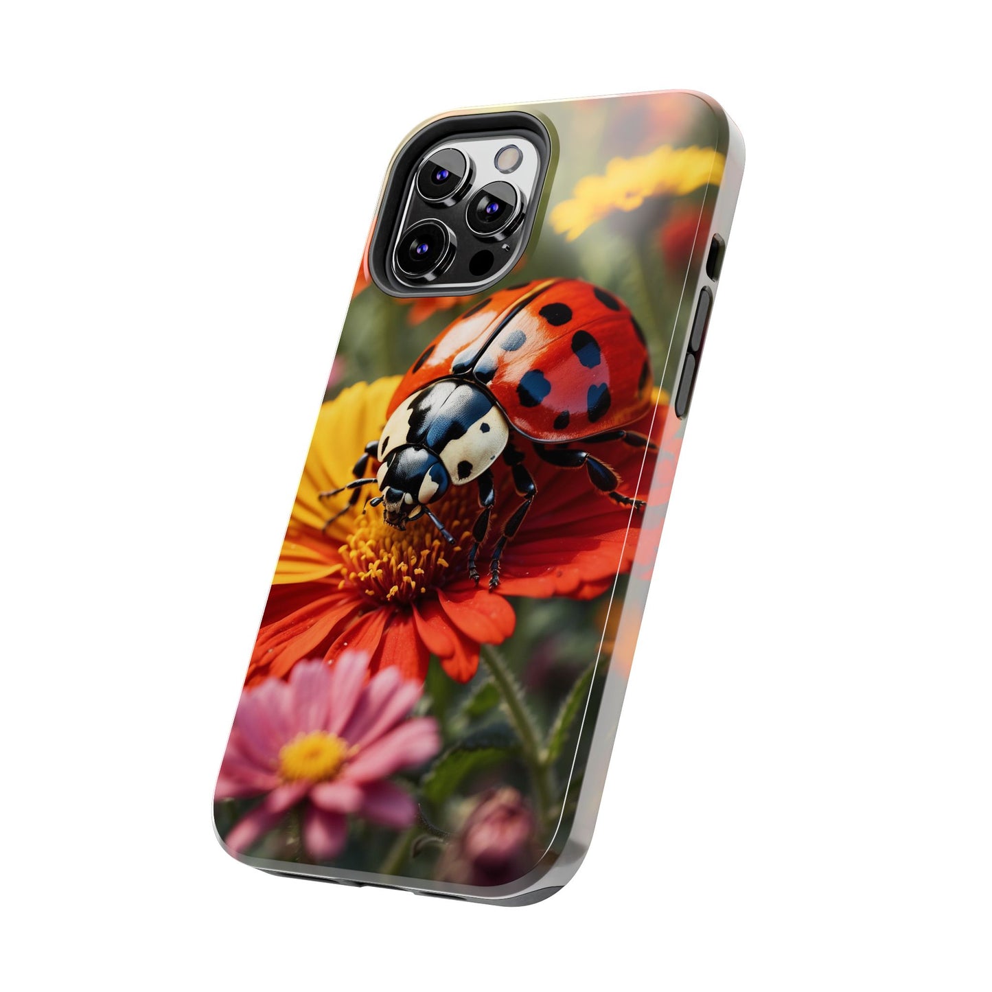 Ladybug on Orange Daisy - iPhone Series Case