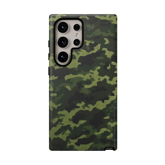 Dark Green Camouflage – Samsung Galaxy Case, Durable and Stylish