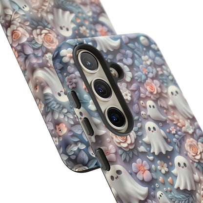 Ghosts Flowers Phone Case - Enchanting Ethereal Aesthetic