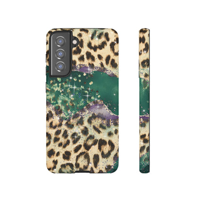 Emerald Glitter Leopard Print - iPhone Series Case