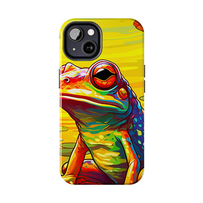 Vibrant Rainbow Frog Design – iPhone Series Case