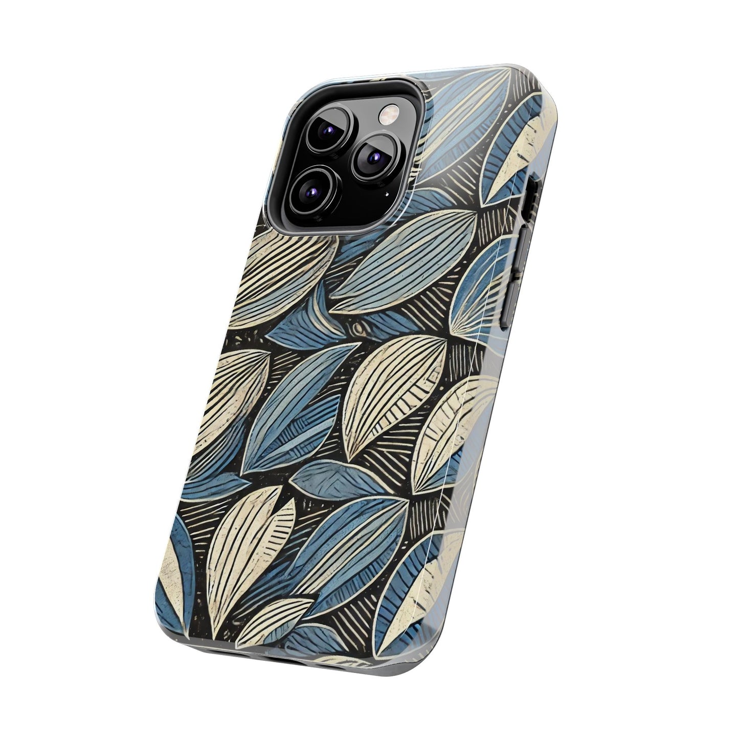 Botanical Leaf Pattern iPhone Case - Nature-Inspired Protective Cover