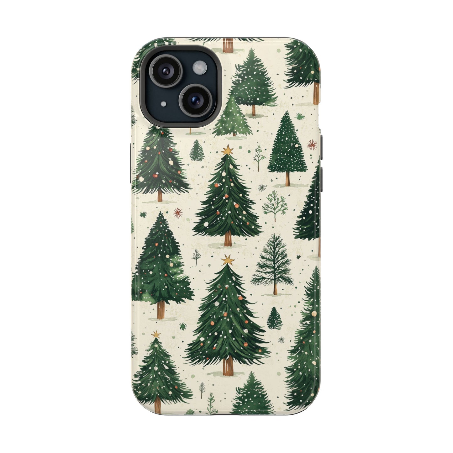 Festive Christmas Tree Forest Pattern – MagSafe iPhone Series Case