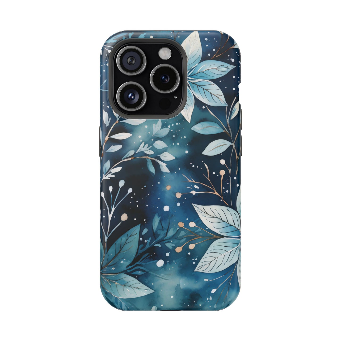 Midnight Frost Botanical – MagSafe iPhone Case