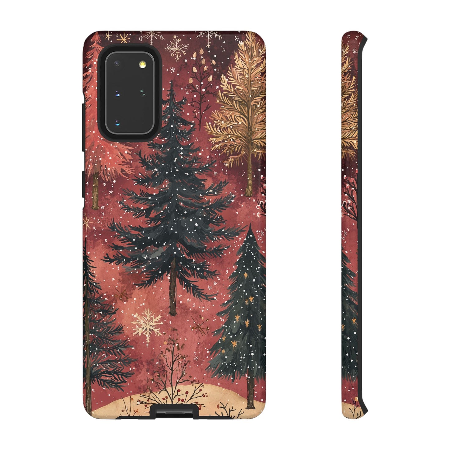 Rustic Red Winter Forest - Samsung Galaxy Series Case