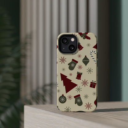 Vintage Holiday Cheer - MagSafe iPhone Series Case