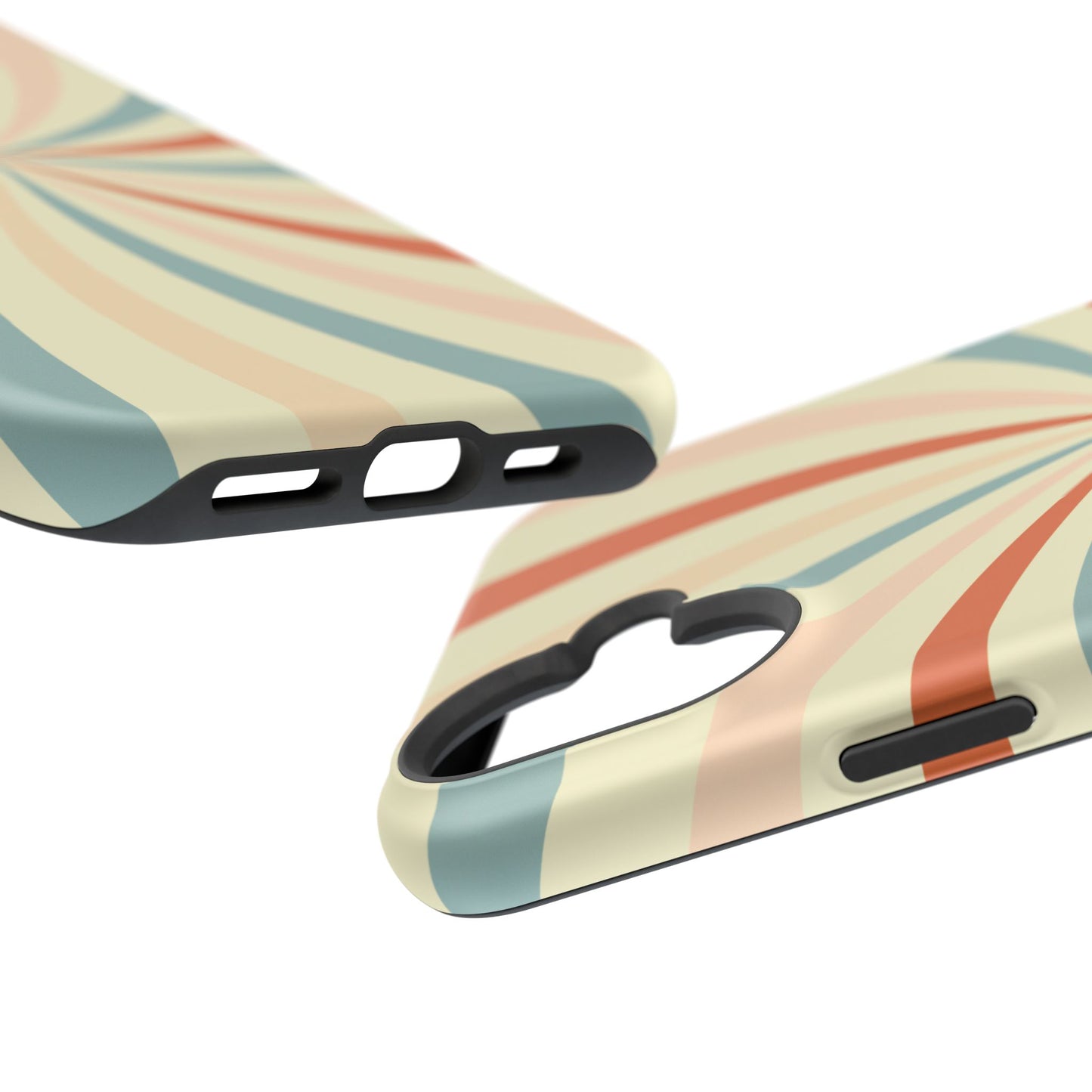 Retro Swirl MagSafe iPhone Case – Durable, Vintage-Inspired Design with Dual-Layer Protection