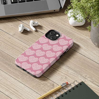 Soft Pink Hearts – iPhone Case