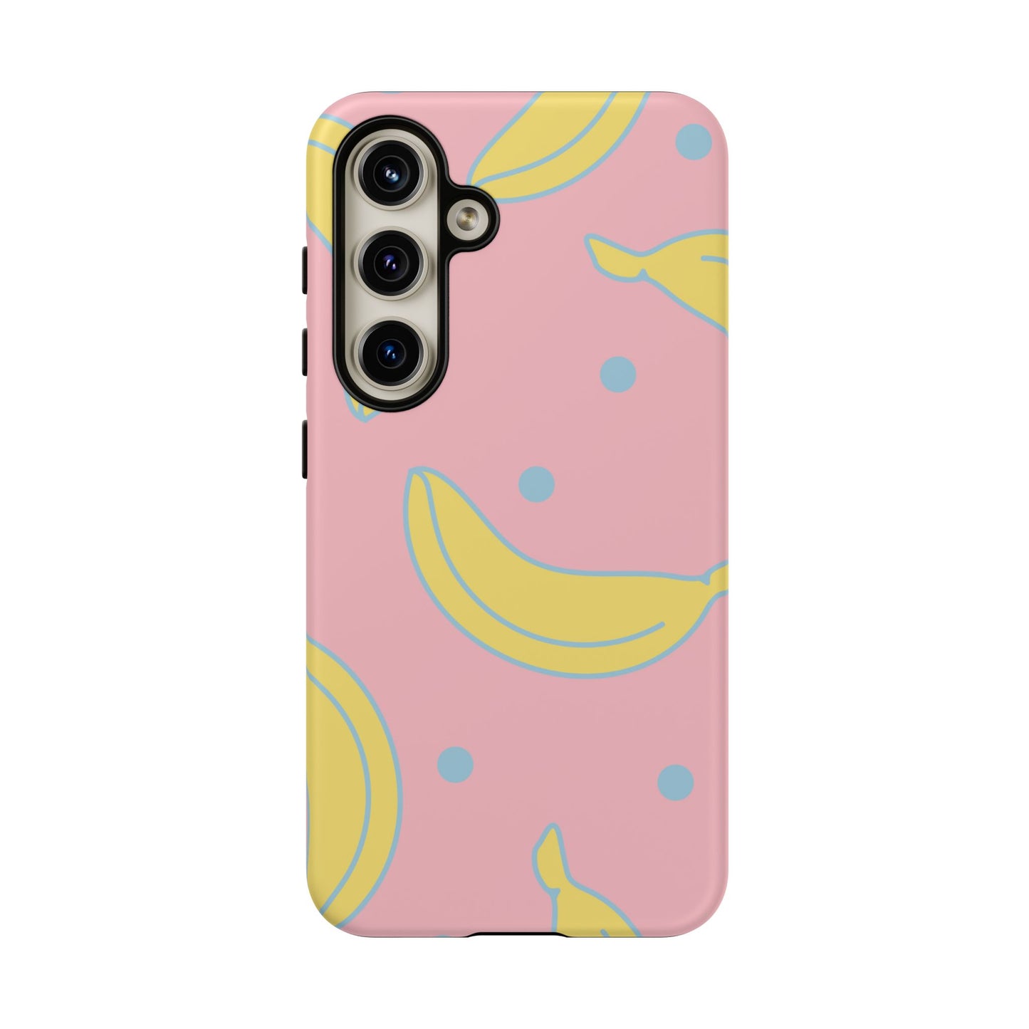 Pink Banana Pop Samsung Galaxy Case – Cute Pastel Design with Fun Retro Vibe