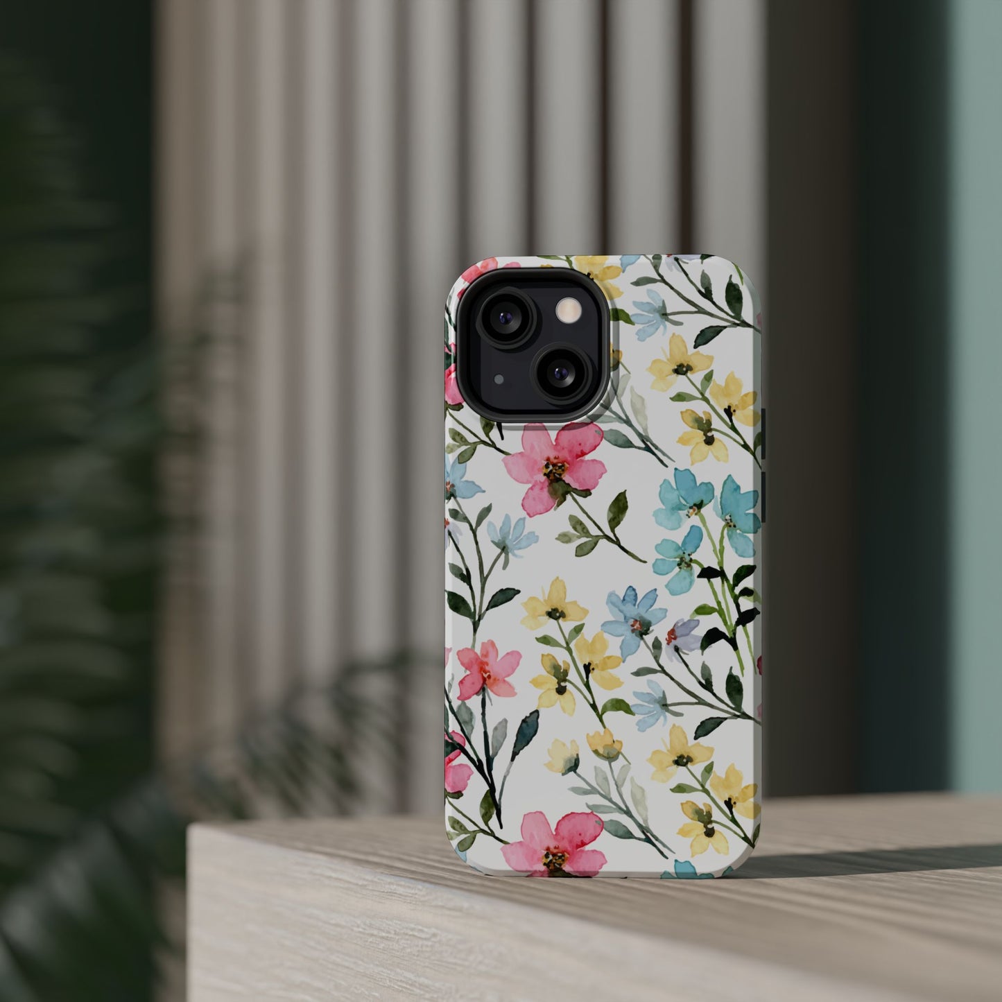 Watercolor Floral Bliss – MagSafe Case with Pastel Flower Design