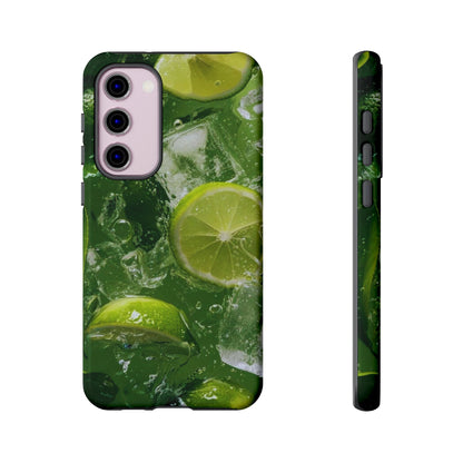 Refreshing Lime Splash Samsung Galaxy Case – Tough Protection, Vivid Dual-Layer Design