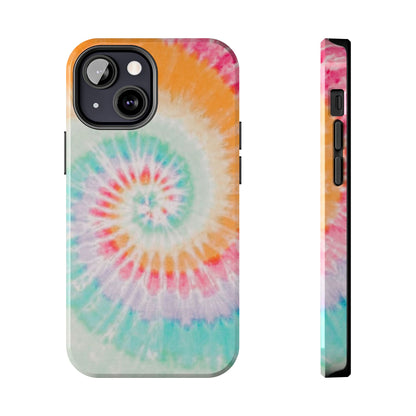 Pastel Swirl Tie-Dye iPhone Case – Soft & Minimalistic Style