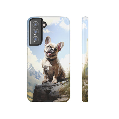 Frenchie iPhone Samsung Galaxy Phone Case! French Bull Dog Standing Proudly. Extremely Tough & Durable With Dual Layer Protection.