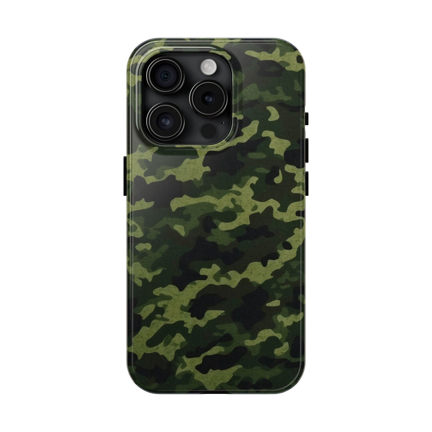 Dark Green Camouflage – iPhone Case, Rugged and Slim Design