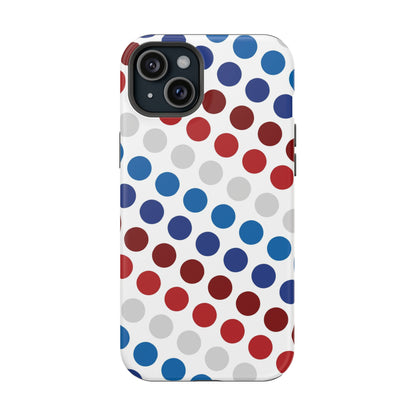 Patriotic Polka Dots - MagSafe iPhone Case