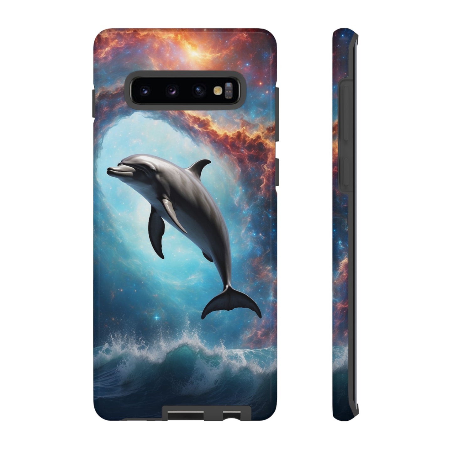 Cosmic Dolphin Space Vibes - Samsung Galaxy Case