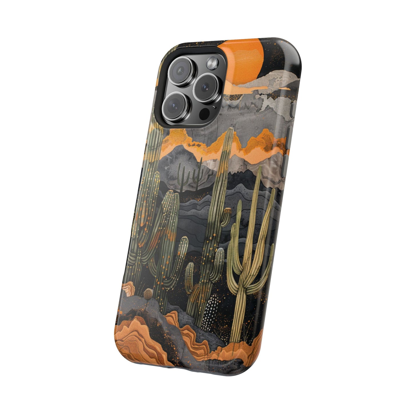 Desert Dusk Cacti iPhone Case