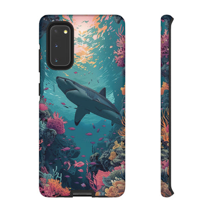 Ocean Shark Coral Reef iPhone Case