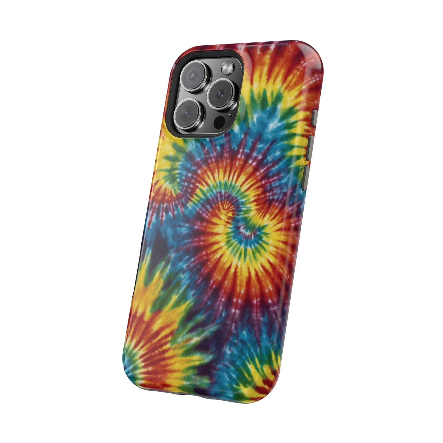 Retro Rainbow Tie-Dye MagSafe Case – Swirl Design