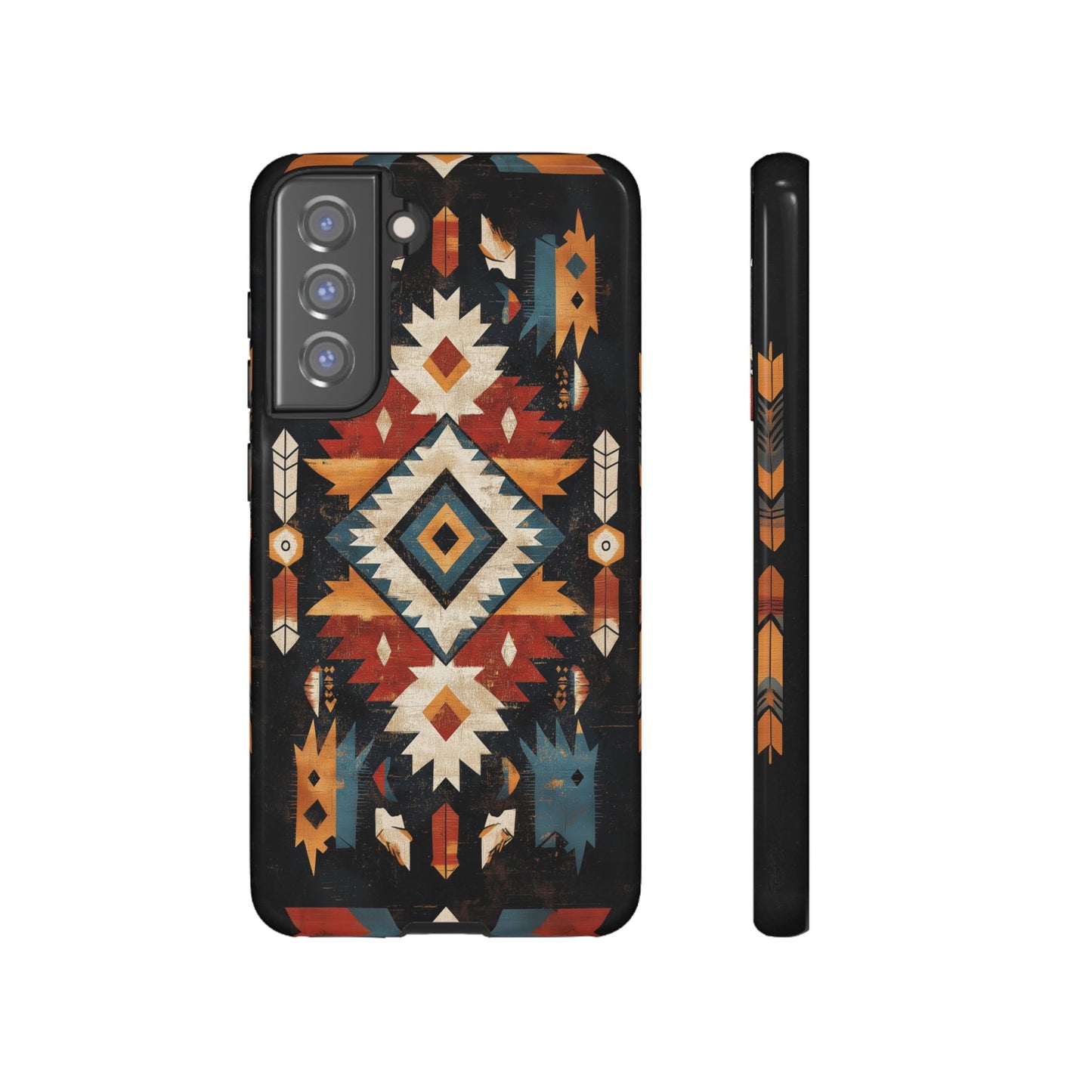 Southwestern Arrow & Diamond Tough Samsung Galaxy Case – Bold Tribal Design, Dual-Layer Protection