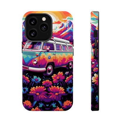 Groovy Floral Sunset Van – MagSafe iPhone Series Case