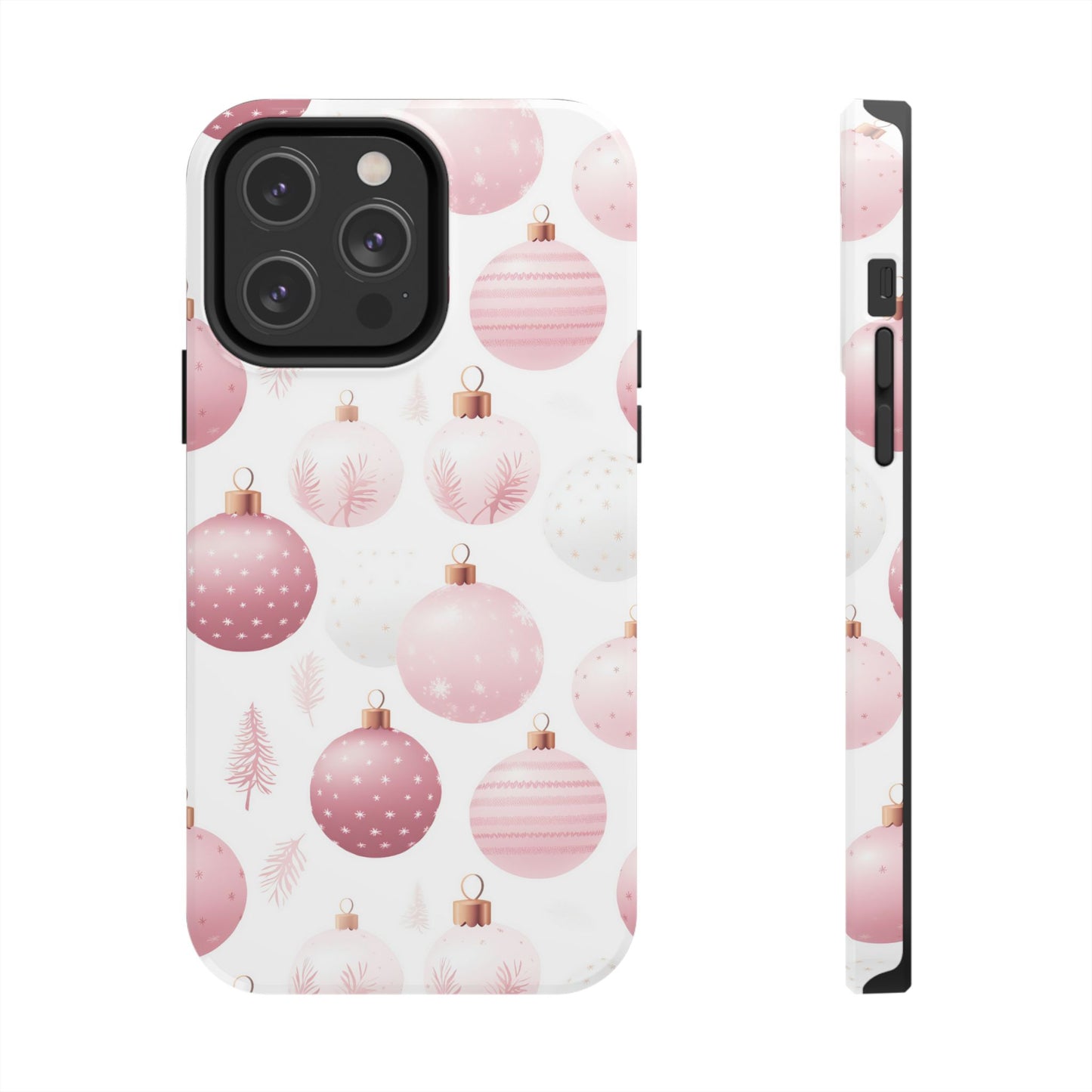 iPhone Case: Merry in Pink – Christmas Balls