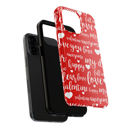 Valentine Words Pattern – iPhone Case