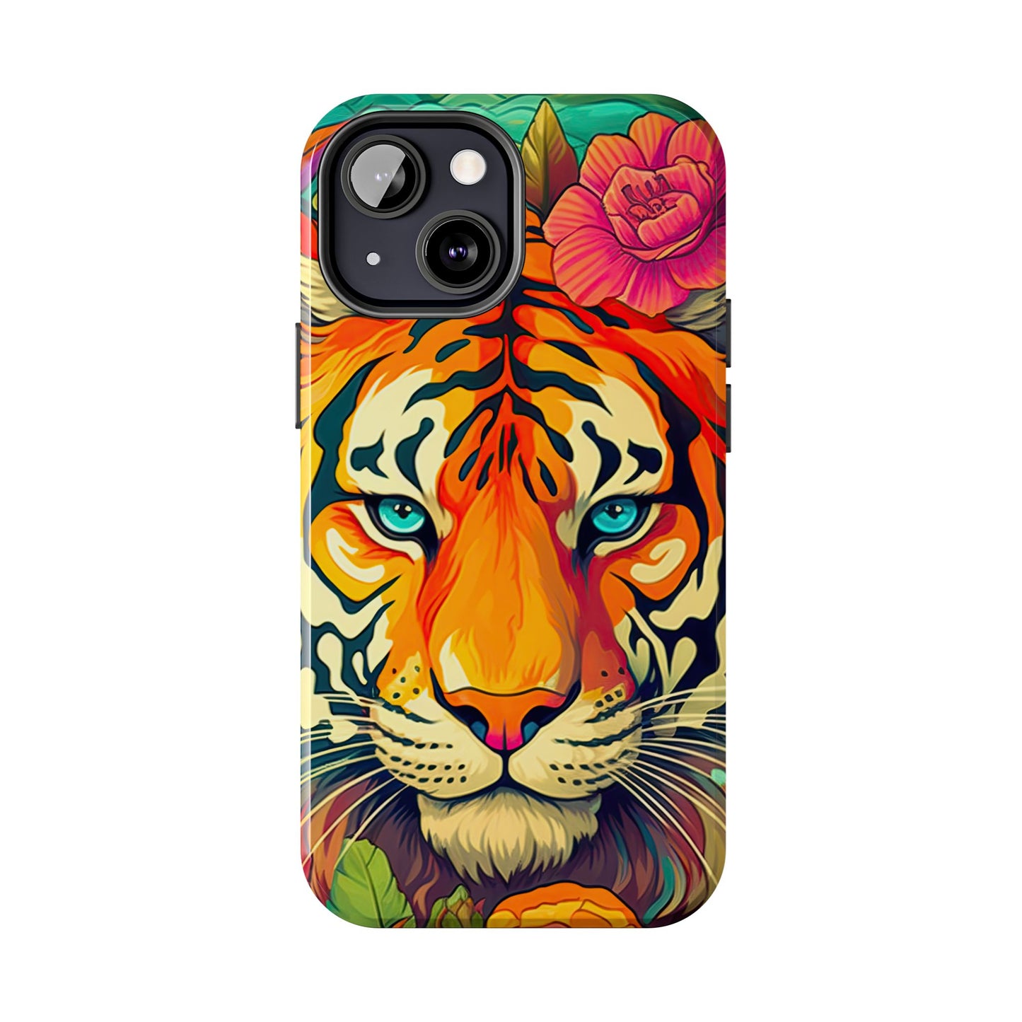 Fierce Rainbow Tiger Art - iPhone Series Case