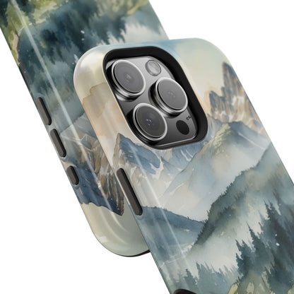 Serene Alpine Forest - MagSafe iPhone Case