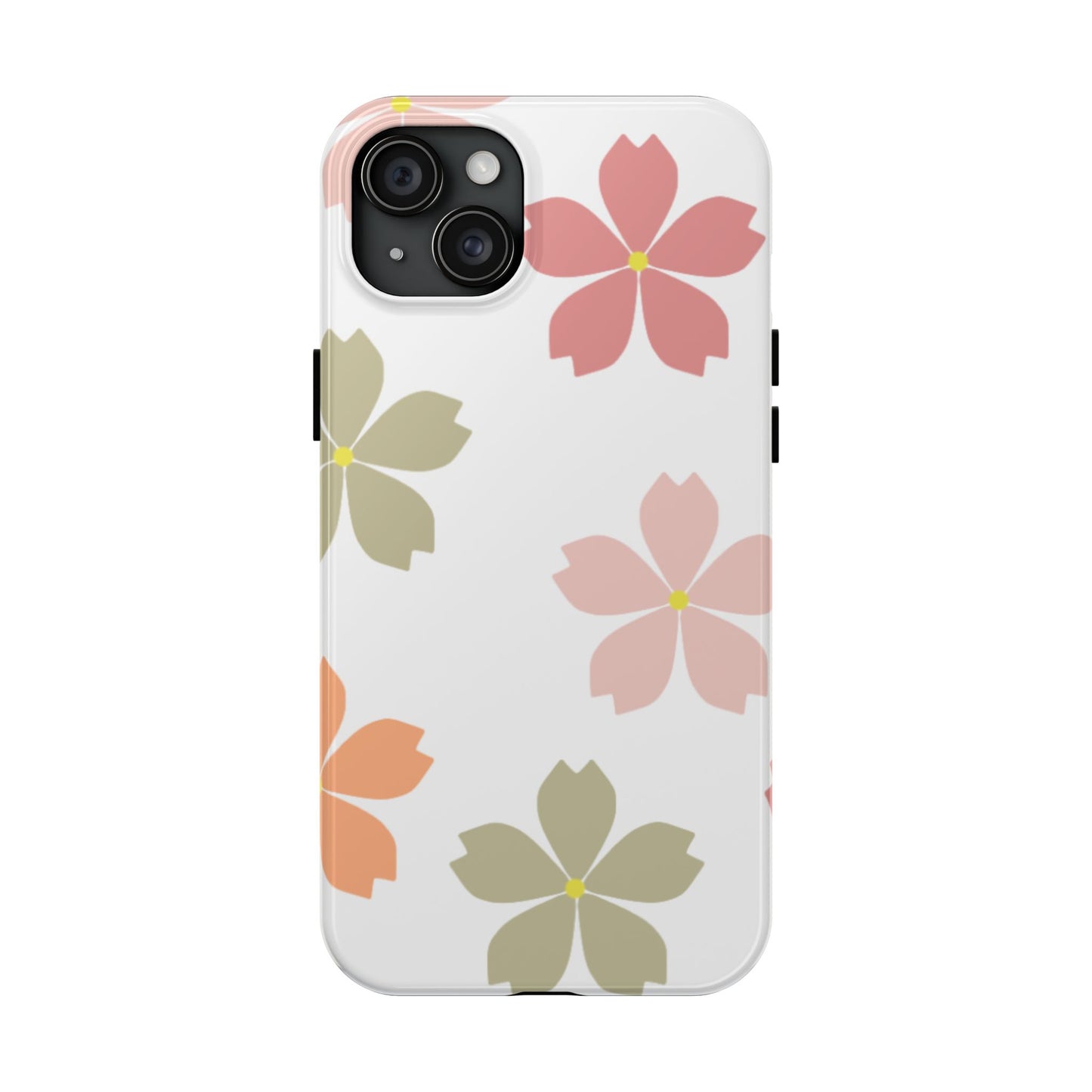 Pastel Sakura Blossom Tough iPhone Case – Durable Design with Soft Matte Finish